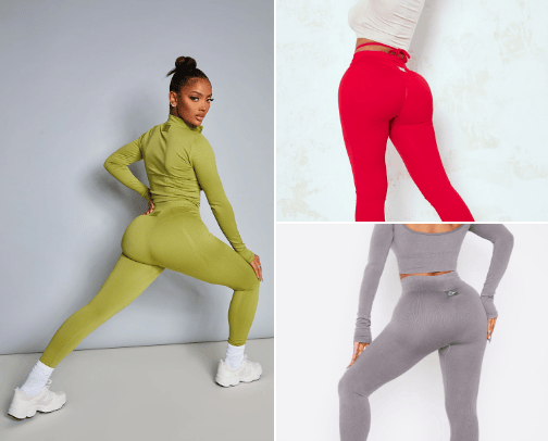 Cute workout sets cover photo collage