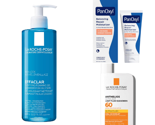 simple& effective skin care routine for oily skin cover photo collage