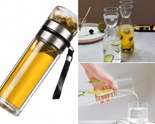 I Finally Found a Nightstand Water Carafe Set That Looks Actually Nice cover photo collage