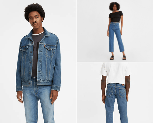 Levi's cover photo collage