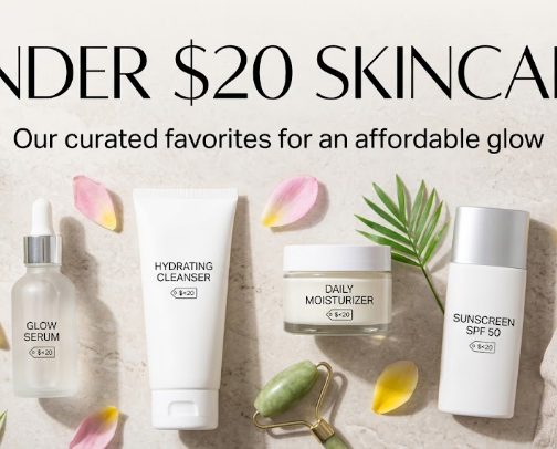 Under $20 Skincare Must-Haves 💸 cover photo collage