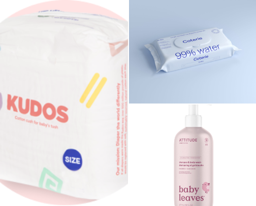 Non-toxic baby products cover photo collage