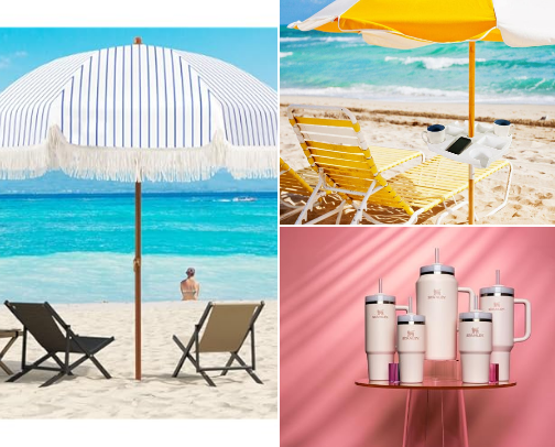 Cool Beach or Pool Items Inspiration cover photo collage