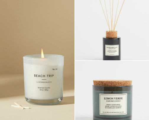 Candles / Fragrances cover photo collage