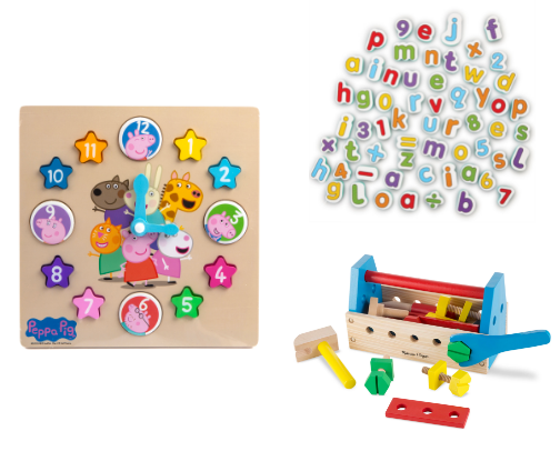Educational toys for children 3 to 5 years cover photo collage