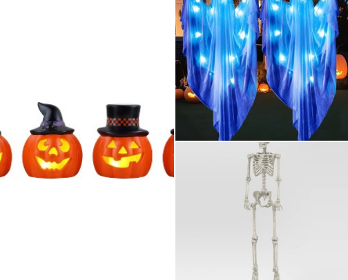Fall and Halloween cute decorations cover photo collage
