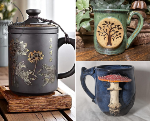Sacred Tea time with Brew-tea-ful Mugs cover photo collage