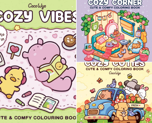 Relaxing Coloring Books I Can’t Put Down 🖌️ cover photo collage