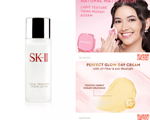 Skincare cover photo collage