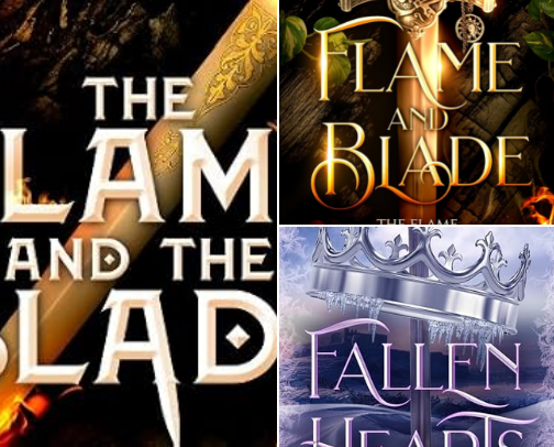 Read Free - Dark romantasy companions to The Flame and The Blade: The Complete Series: A complete binge-worthy series with romance, magic, and monsters (Flame and Blade) cover photo collage