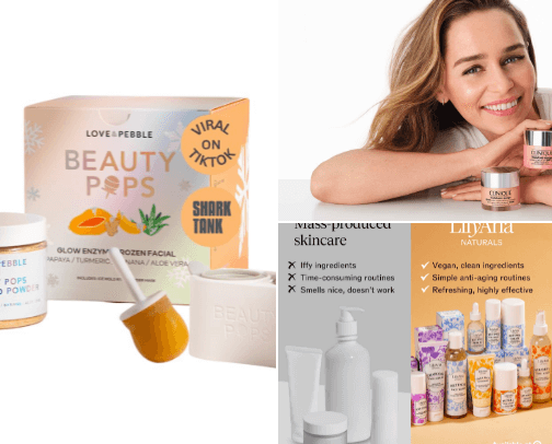 My favorite skincare brands cover photo collage