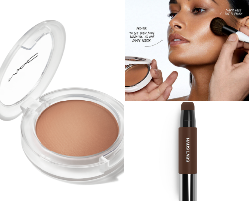 cool toned makeup, olive skin friendly cover photo collage