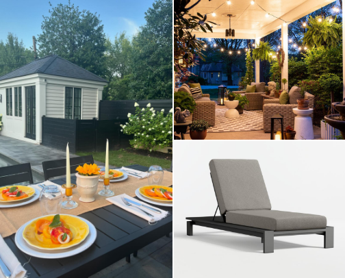 Crate & Barrel cover photo collage
