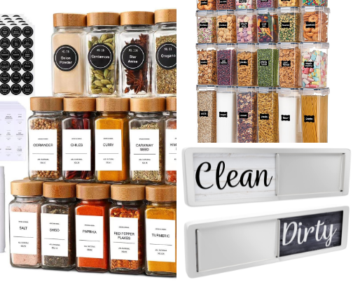 Kitchen organization/meal prep cover photo collage