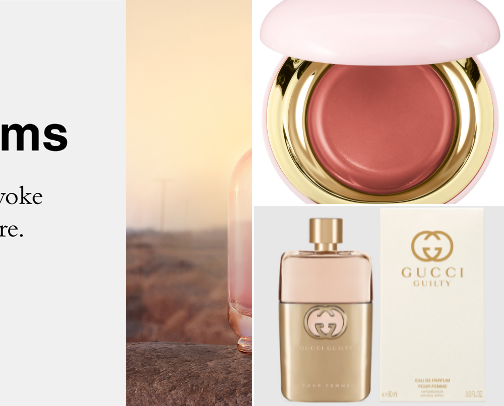 Beauty and Body necessities cover photo collage