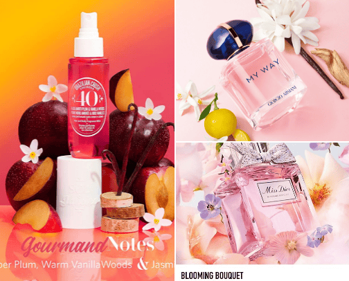 fragrance cover photo collage
