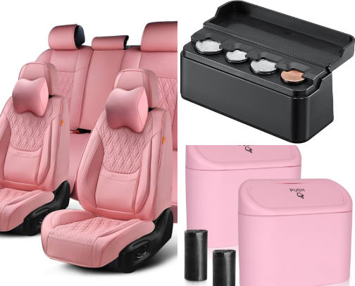My pinked out car must haves! cover photo collage
