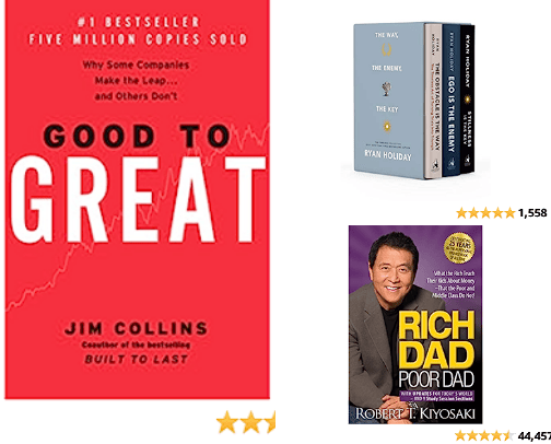 Books to Level-Up in life cover photo collage
