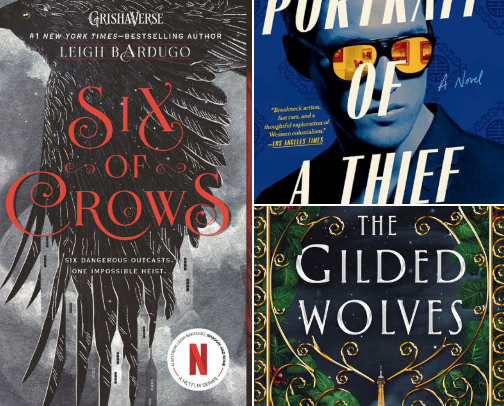 My Favorite Book Heists cover photo collage