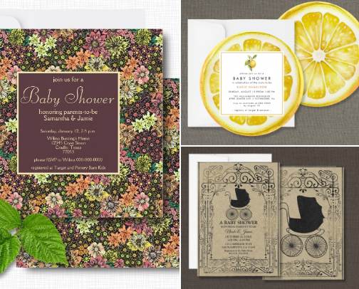 Cute Baby Shower Invitations (and Theme Ideas!) cover photo collage