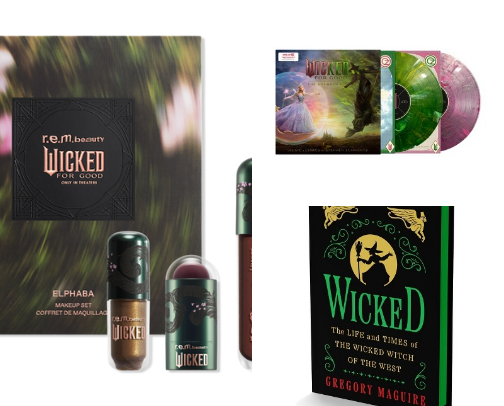pink goes good with green: wicked merch guide! 💚🩷 cover photo collage