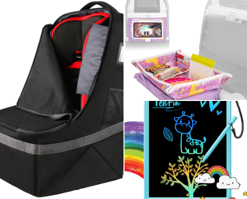 Flying with kids? Items to a smoother travel 💫 cover photo collage