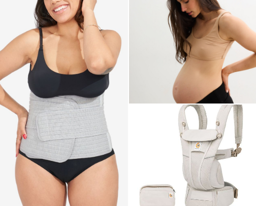 The Modern Mom Survival Kit: Postpartum Comfort & Smart Baby Tech cover photo collage