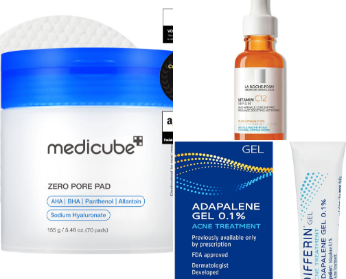 Favorite skincare products for the 40-something’s cover photo collage