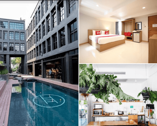 THAILAND; PLACES TO STAY cover photo collage