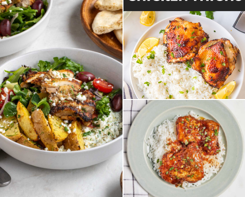 Fit & Full: Easy Weeknight Recipes That Actually Taste Good cover photo collage