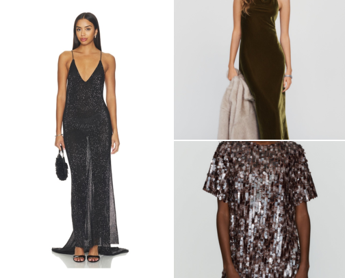 Sequins, Velvet & What to Wear to Every Holiday Party cover photo collage