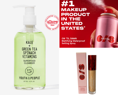 Make up & skin care recs for sensitive skin cover photo collage