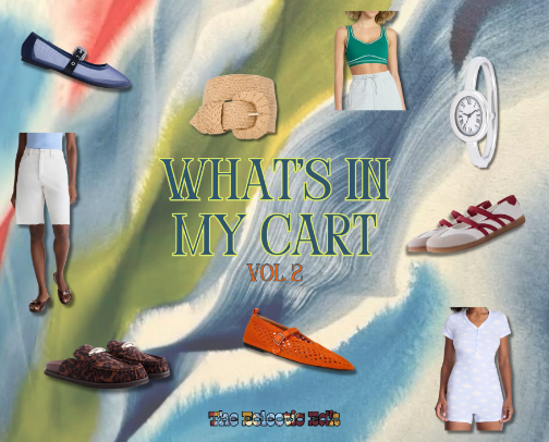 What's in my cart cover photo collage
