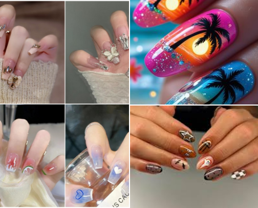 Nails girlies💅 cover photo collage