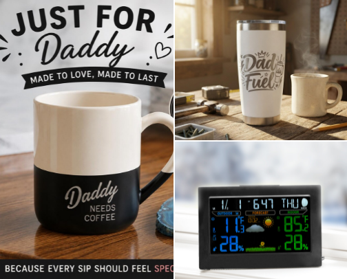 Gifts for dads cover photo collage