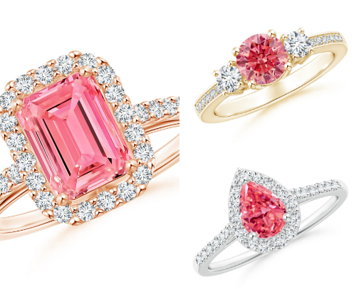 15 Pink Diamond Engagement Rings for Less Than You Think cover photo collage