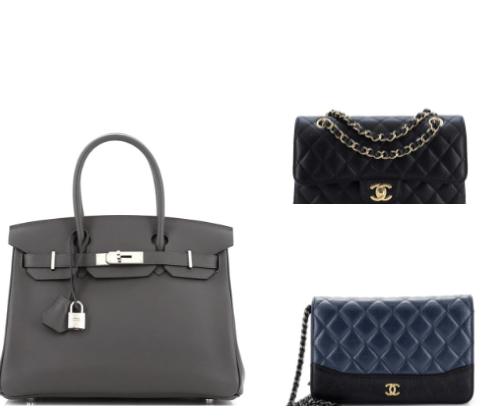 Real Luxury bags cover photo collage