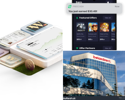 Financials and cash rewards cover photo collage
