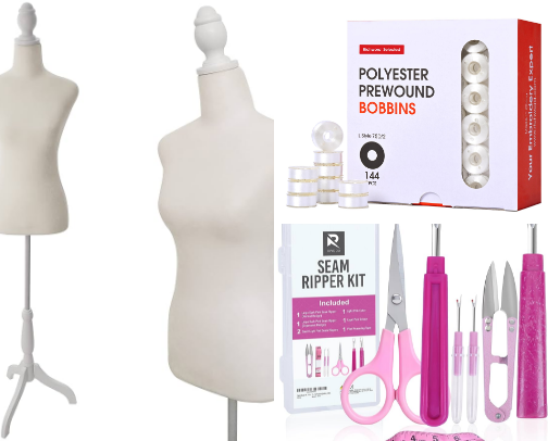 🧵my sewing wishlist (& essentials) 🪡 cover photo collage