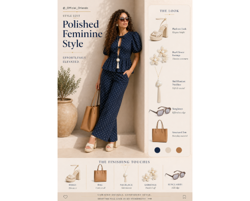 Polished Feminine Style | Effortlessly Elevated Outfit cover photo collage