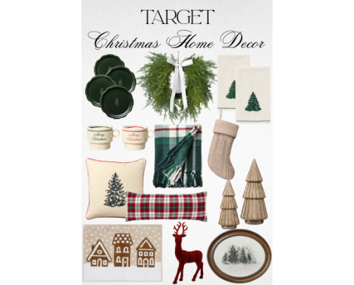 Target Christmas Home Decor cover photo collage