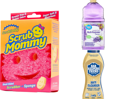 Budget friendly household/cleaning items cover photo collage