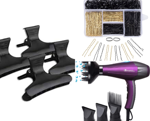 Cheap hair tools essentials for every 4C hair woman cover photo collage