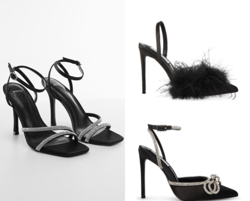black high heels cover photo collage