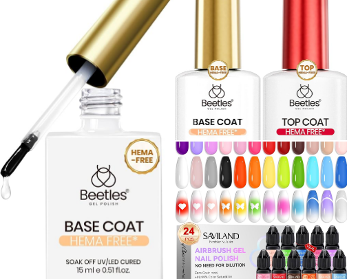 My Favorite HEMA-Free Gel Nail Essentials cover photo collage