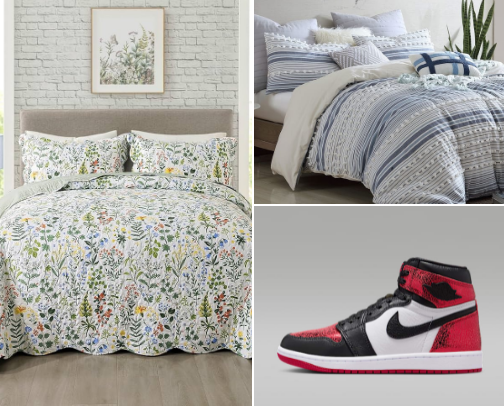 Bed spreads cover photo collage