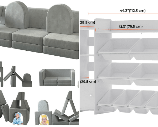 Aesthetic Kids Playroom cover photo collage