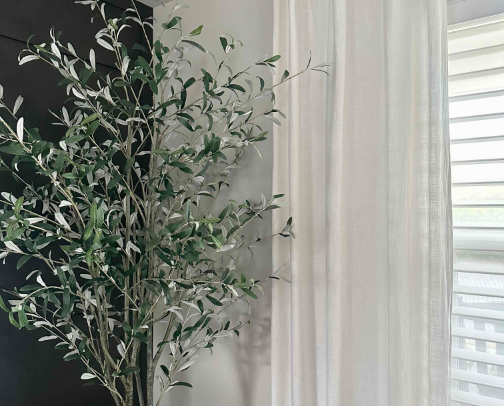 Pottery Barn Curtain Dupe cover photo collage