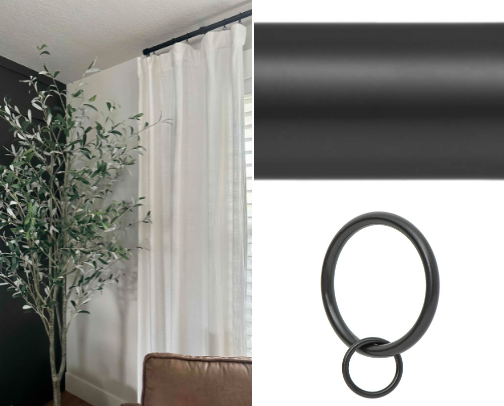 Pottery Barn Curtain Dupe cover photo collage