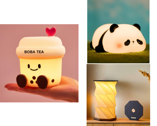 Adorable Night Lamps for a Dreamy Space cover photo collage